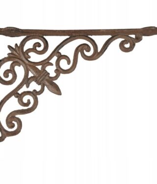 PODPORKA-wspornik-z-zeliwa-dekoracyjny-uchwyt-na-polke-kwiaty-VINTAGE-retro